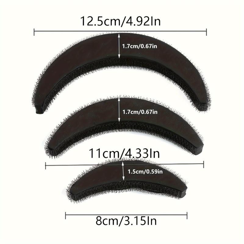 3Pcs Hair Volume Pad DIY Bump Updo Insert Hair Styling Accessories Set