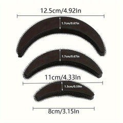 3Pcs Hair Volume Pad DIY Bump Updo Insert Hair Styling Accessories Set