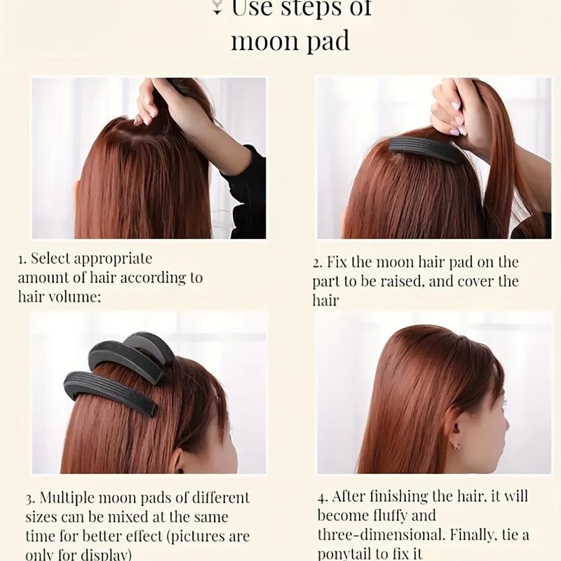 3Pcs Hair Volume Pad DIY Bump Updo Insert Hair Styling Accessories Set