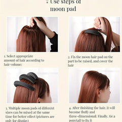 3Pcs Hair Volume Pad DIY Bump Updo Insert Hair Styling Accessories Set