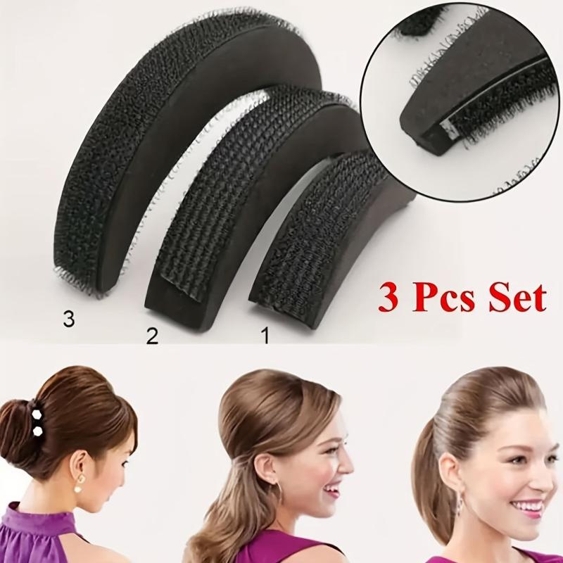 3Pcs Hair Volume Pad DIY Bump Updo Insert Hair Styling Accessories Set