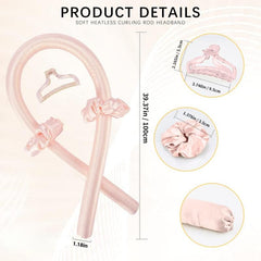 Foam Hair Rollers for Heatless Curls Silk Headband DIY Overnight Use