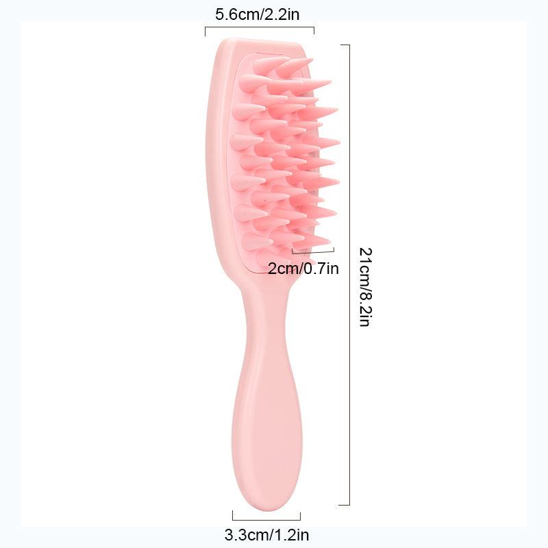 Spa Soft Hair Brush Silicone Head Scalp Massager Shampoo Brush