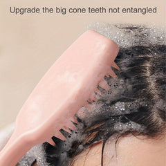Spa Soft Hair Brush Silicone Head Scalp Massager Shampoo Brush