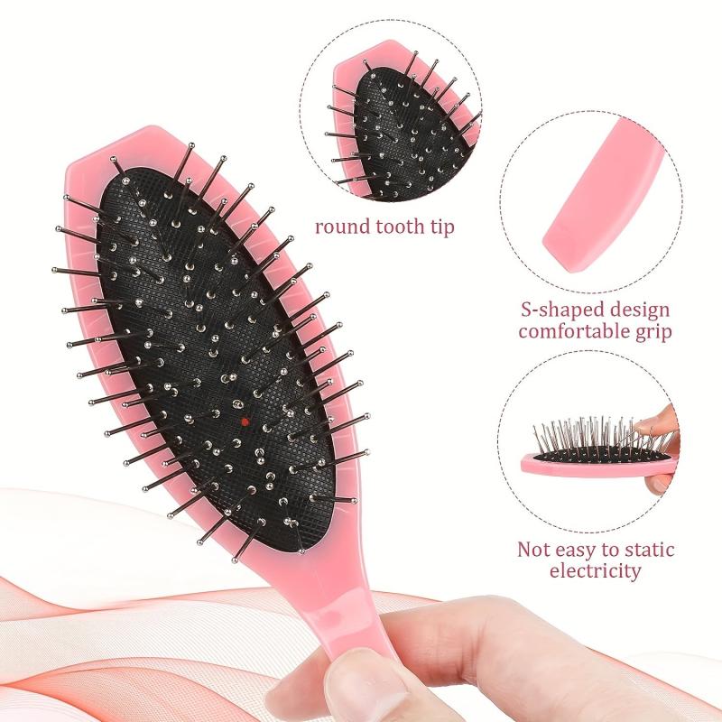 2pcs Stainless Steel Wig Brush Portable Hair Brush