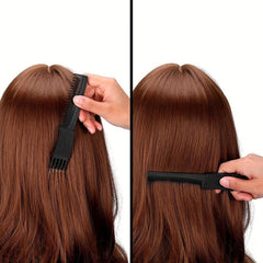 3pcs Carbon Lift Teasing Combs Metal Prong Salon Barber Household Hair Teasing