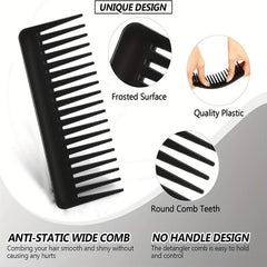 3Pcs Wide Tooth Comb Hair Detangling Comb No Handle Detangler Comb