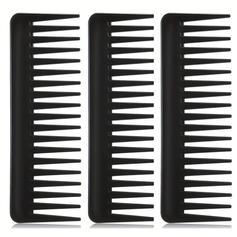 3Pcs Wide Tooth Comb Hair Detangling Comb No Handle Detangler Comb