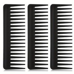 3Pcs Wide Tooth Comb Hair Detangling Comb No Handle Detangler Comb