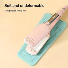 Heat Resistant Silicone Mat Pouch for Flat Iron Hot Hair Tools