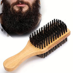 Professional Beard Brush Double Sided Mustache Face Message Shaving Wooden Comb
