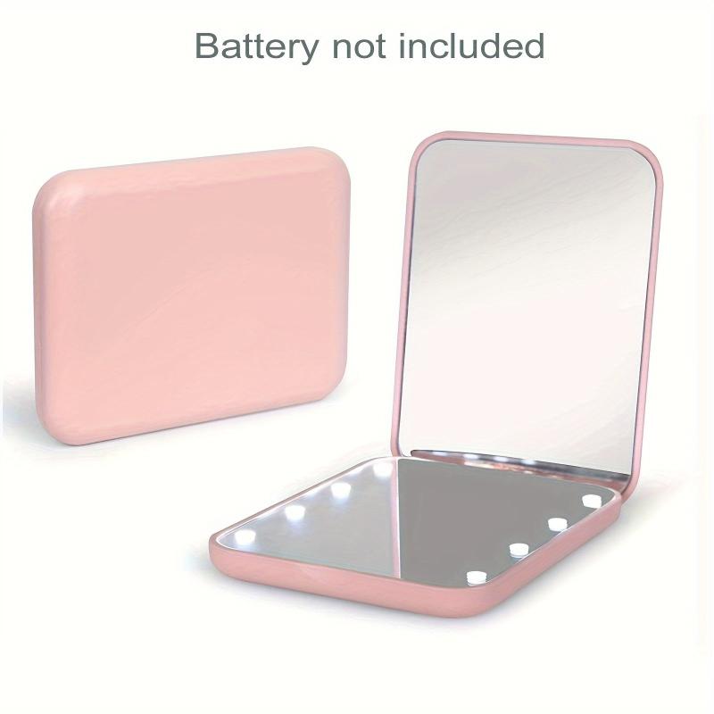 Compact Mirror with Light 2-Sided Magnetic Switch Makeup Mirror