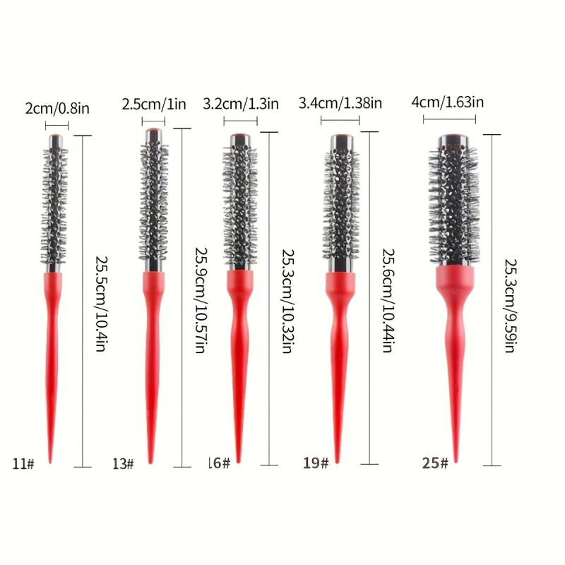 Aluminum Tube Roller Comb Hair Styling Brush Comb