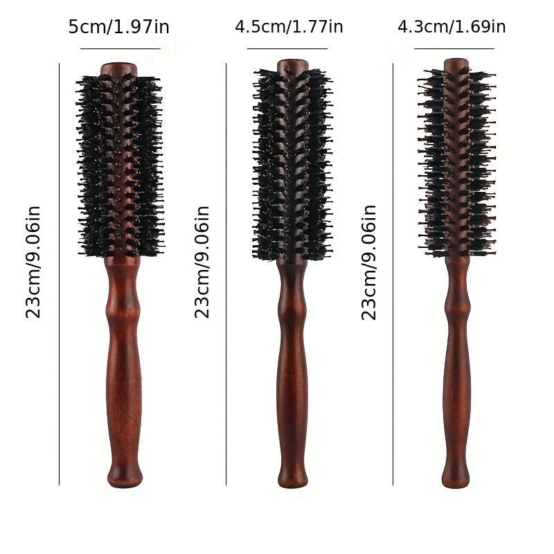 Boar Bristle Round Hair Brush Anti Static Curling Hair Comb