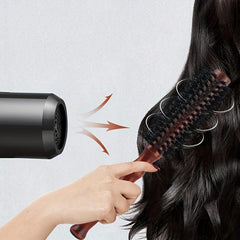 Boar Bristle Round Hair Brush Anti Static Curling Hair Comb