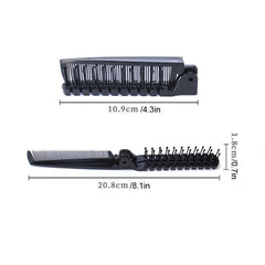 Portable Folding Detangling Comb for Men Dense Toothed Hair Comb