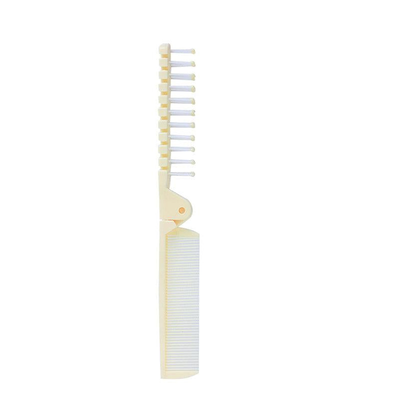 Portable Folding Detangling Comb for Men Dense Toothed Hair Comb