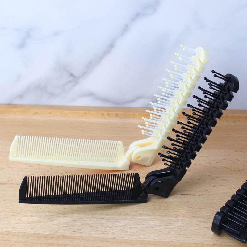 Portable Folding Detangling Comb for Men Dense Toothed Hair Comb