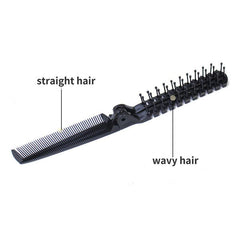 Portable Folding Detangling Comb for Men Dense Toothed Hair Comb