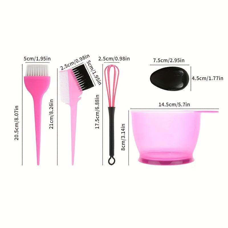 5pcs Hair Dye Kit Hairdressing Styling Accessories Set
