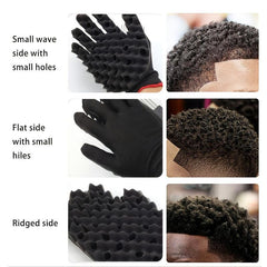 Hair Curl Sponge Gloves Magic Curly Sponge Gloves Barber Curl Twist Sponge Glove