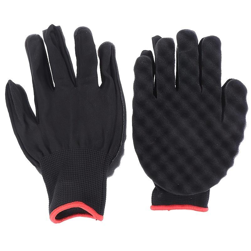 Hair Curl Sponge Gloves Magic Curly Sponge Gloves Barber Curl Twist Sponge Glove