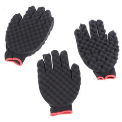 Hair Curl Sponge Gloves Magic Curly Sponge Gloves Barber Curl Twist Sponge Glove