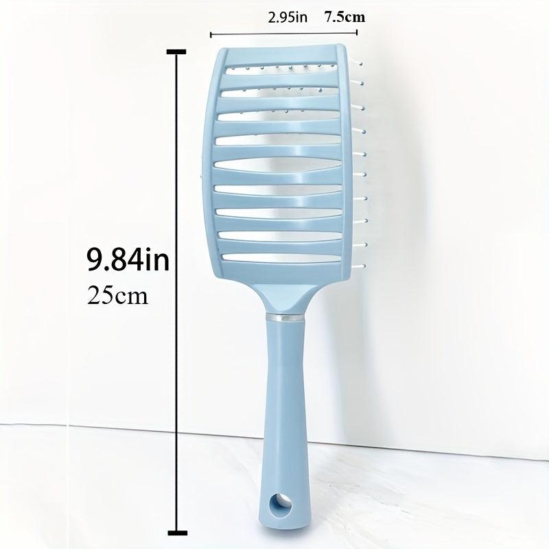 Curved Vented Detangler Brush for Wet and Dry Hair
