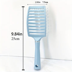 Curved Vented Detangler Brush for Wet and Dry Hair