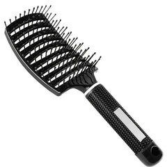 Curved Vented Detangler Brush for Wet and Dry Hair
