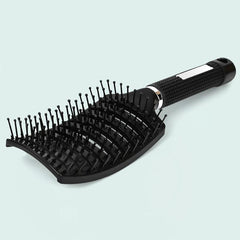 Curved Vented Detangler Brush for Wet and Dry Hair