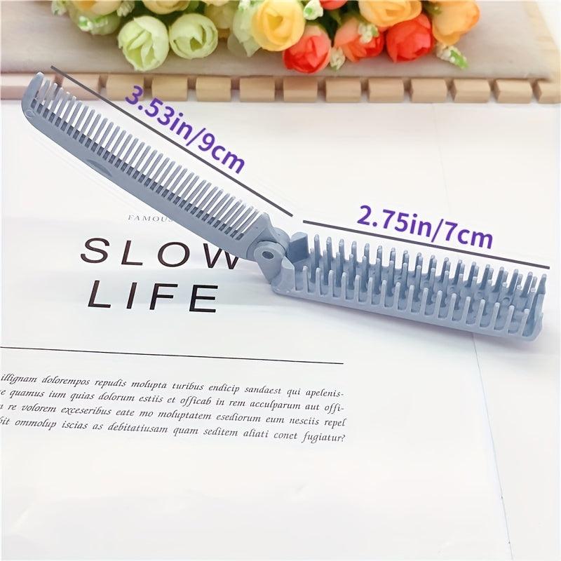 Portable Folding Double Head Hair Comb for Travel
