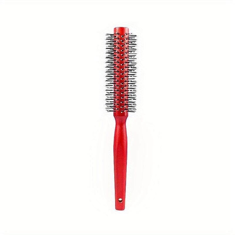 Wooden Round Hair Curly Comb Roller Hair Brush