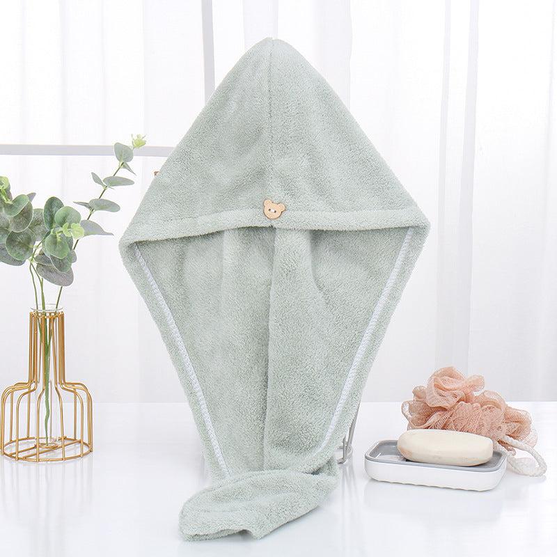 2pcs Microfiber Hair Towel Wrap Shower Hair Cap