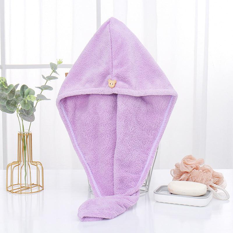 2pcs Microfiber Hair Towel Wrap Shower Hair Cap