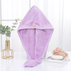 2pcs Microfiber Hair Towel Wrap Shower Hair Cap