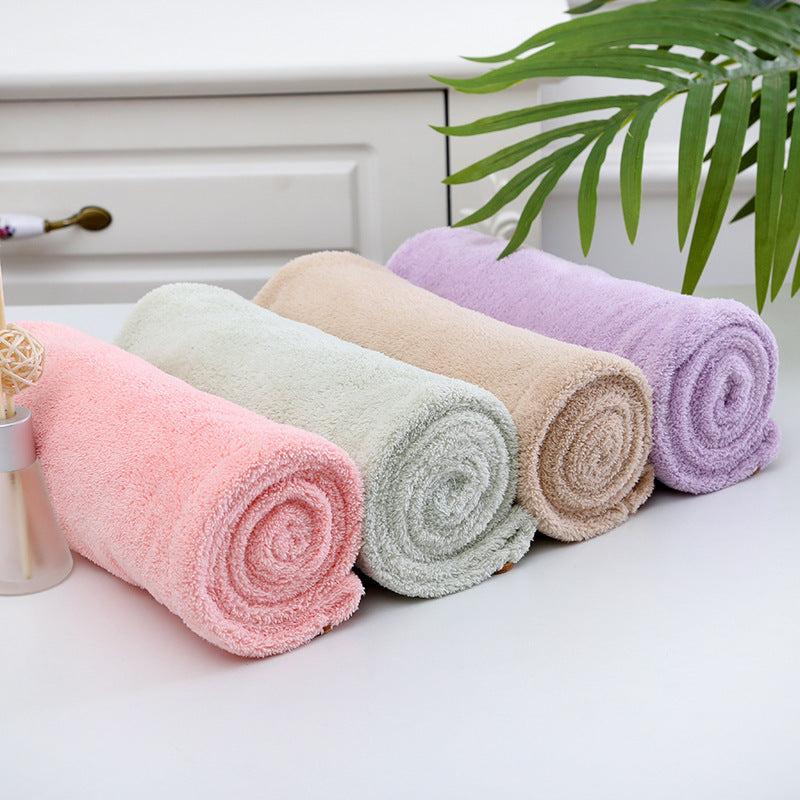 2pcs Microfiber Hair Towel Wrap Shower Hair Cap