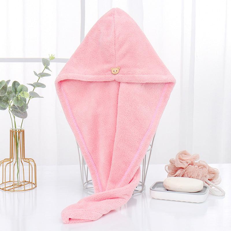 2pcs Microfiber Hair Towel Wrap Shower Hair Cap