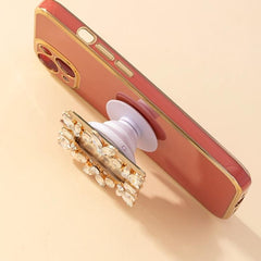 Rhinestone Decor Square Mirror for Girls and Women