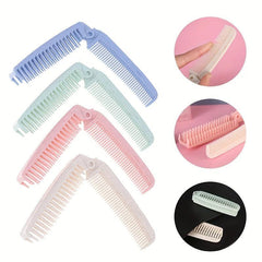 Anti Static Portable Folding Comb Hair Brush for Travel and Styling