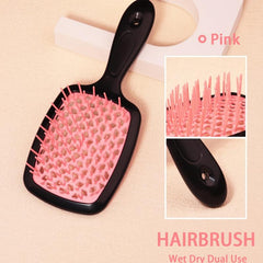 Detangling Brush Hairdressing Comb Paddle Anti Static Hair Comb