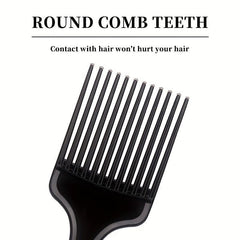 Afro Pick Comb Wide Tooth Fork Comb Anti Static Hair Styling Comb