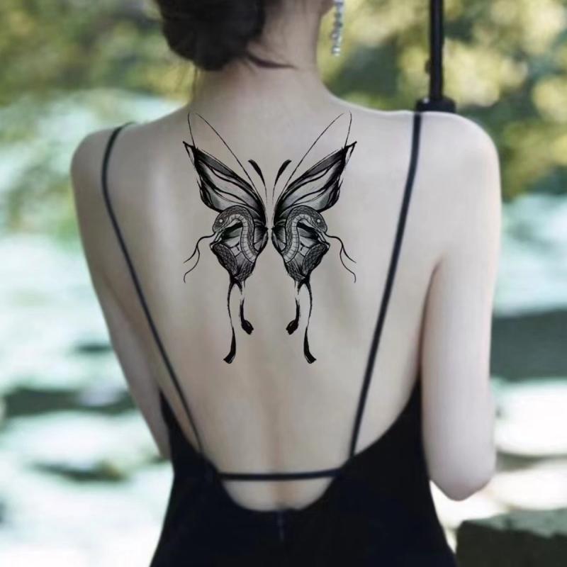 Waterproof Butterfly Tattoo Sticker Semi Permanent