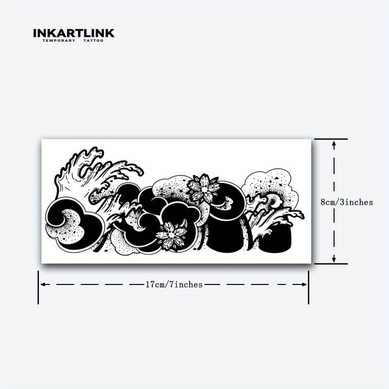Long Lasting Owl Mayan Totem Armband Temporary Tattoo