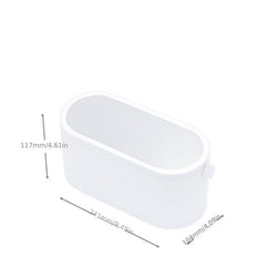 LED Mirror Makeup Organizer Box Portable Travel Case