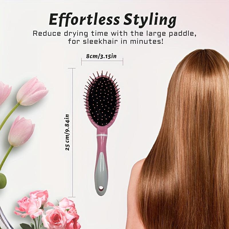Oval Air Cushion Paddle Brush For All Hair Types