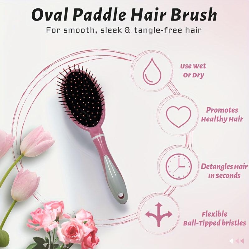 Oval Air Cushion Paddle Brush For All Hair Types