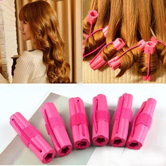 6pcs Magic Foam Hair Curlers Soft Rollers Styling Accessories Travel Home