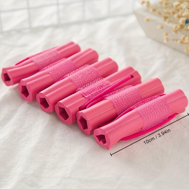 6pcs Magic Foam Hair Curlers Soft Rollers Styling Accessories Travel Home