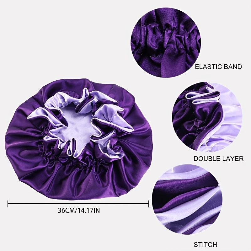 Double Sided Reversible Satin Hair Bonnet Night Cap